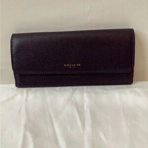 Coach Purple Slim Wallet